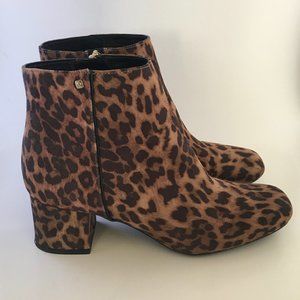Sam & Libby Eliza Leopard Booties 7.5 like new!